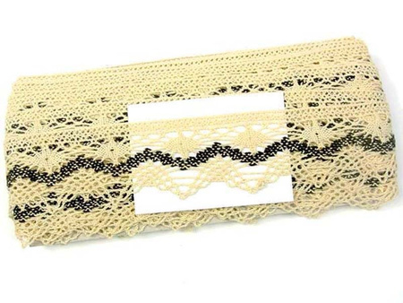 Koronka 5cm bawełniana naturalna