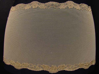 Wstawka 17cm tiulowa beż