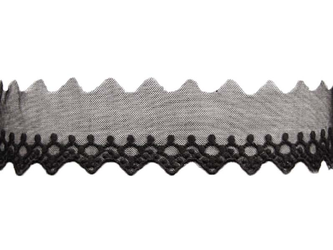 Koronka 5,5cm tiulowa czarna