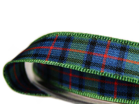Wstążka 10mm kratka szkocka Flower of Scotland