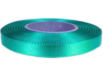 Wstążka 10mm atłas morski