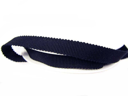 Taśma 10mm ryps bawełniana granat