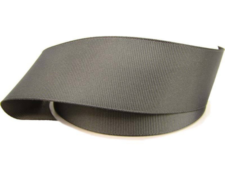 Taśma 38mm ryps poliestrowa grafit