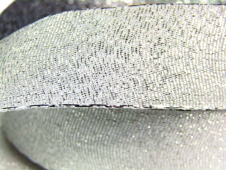 Wstążka 25mm lurex srebrna