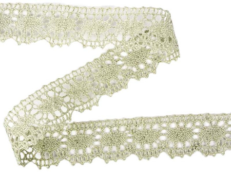 Koronka 3,2cm bawełniana ciemny len