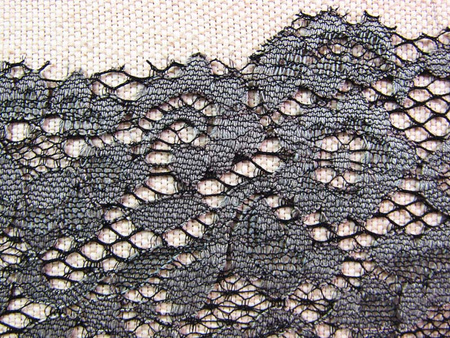 Koronka 10cm stabilna grafit