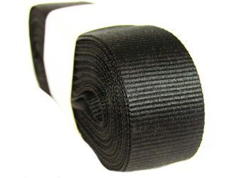 Taśma 22mm ryps poliestrowa czarna