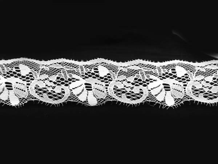 Koronka 5cm stabilna biała