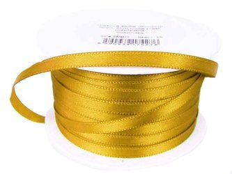 Wstążka 5mm atłas złota