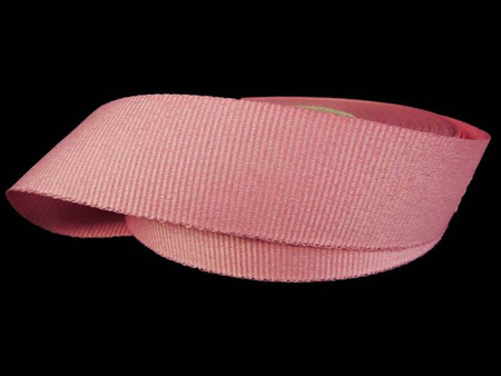 Taśma 27mm ryps poliestrowa antyczny róż