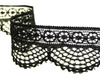 Koronka 2,5cm elastyczna czarna