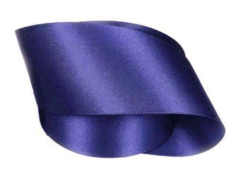 Wstążka 50mm atłas jasny granat