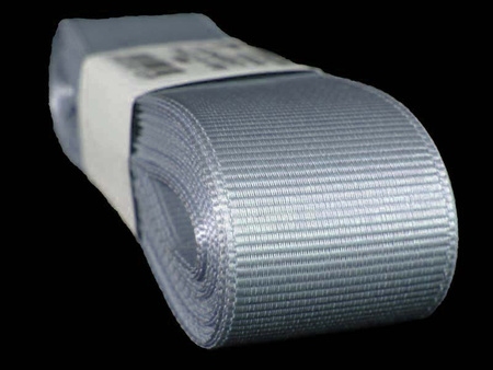 Taśma 25mm ryps poliester jasny popiel