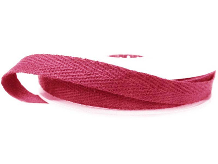 Taśma 10mm bawełniana buraczek