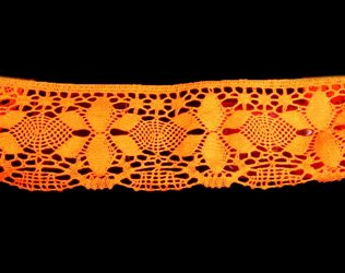 Koronka 8,5cm bawełniana pomarańczowa