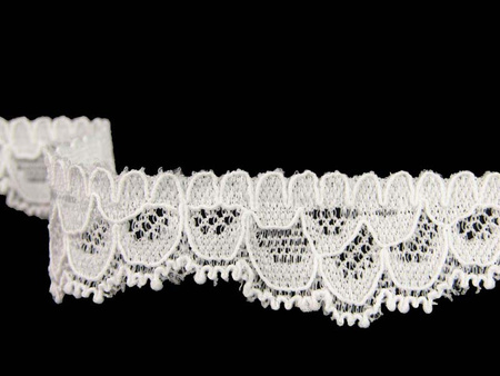 Koronka 1,8cm elastyczna biała