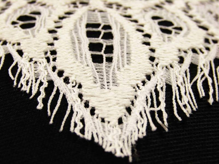 Koronka 15cm tiulowa bawełniano-poliesterowa ecru