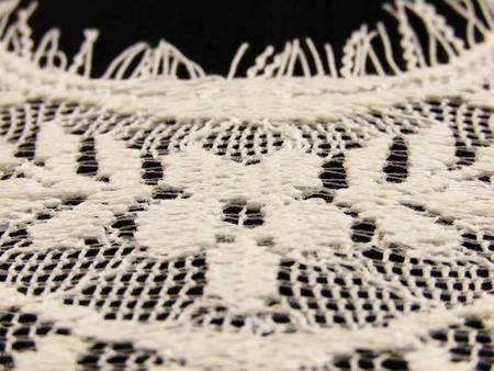 Koronka 15cm tiulowa bawełniano-poliesterowa ecru