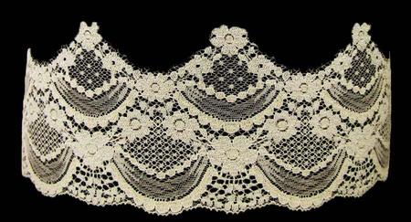 Koronka 11cm elastyczna popiel