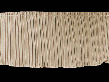 Taśma 11cm falbana PLISA beż zimny