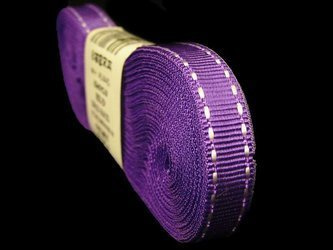 Taśma 1cm ryps stebnowana fiolet