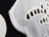 Kołnierzyk damski haft bawełna ivory