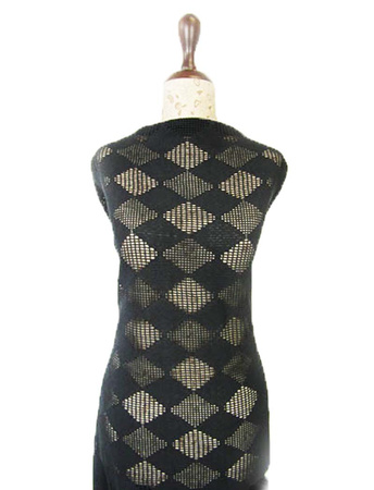 Koronka 170cm bawełniana czarna