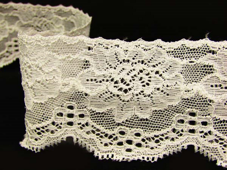 Koronka 6cm elastyczna ivory