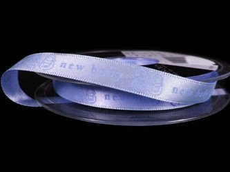 Wstążka 10mm atłas NEW BABY błękitna