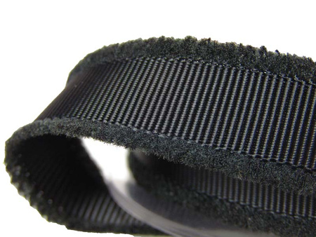 Taśma 1,5cm ryps a'la chanel czarna