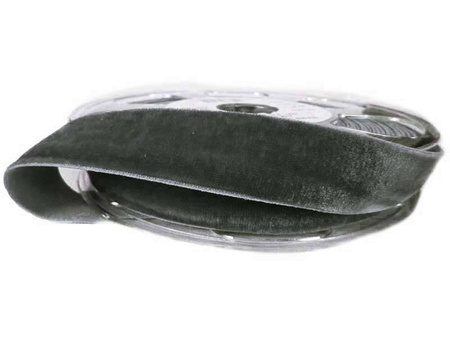 Aksamitka 22mm elastyczna popiel grafit