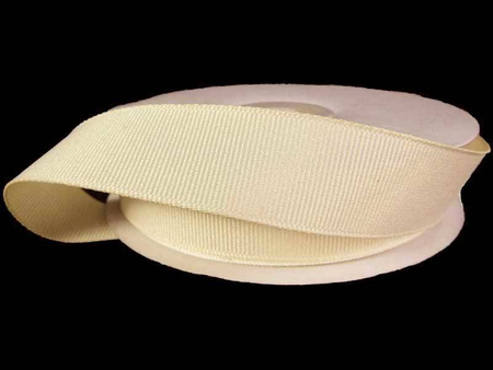 Taśma 21mm ryps poliestrowa krem