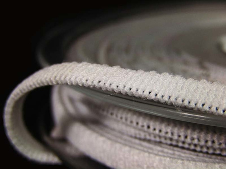 Gumka 5mm tkana biała