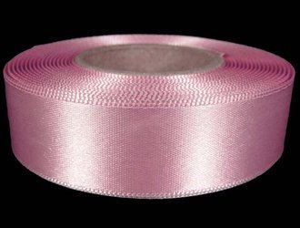 Wstążka 24mm atłas jasny róż