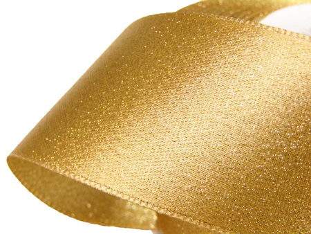 Wstążka 40mm atłas REXOR złota