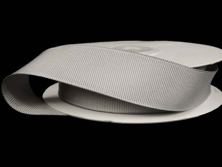 Taśma 21mm ryps poliestrowa popiel