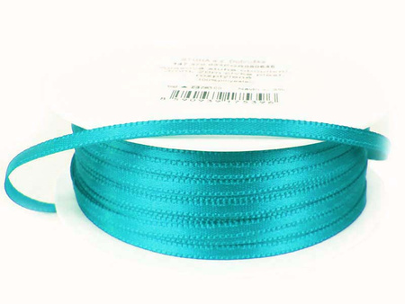 Wstążka 3mm atłas turkus
