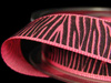 Wstążka 15mm tafta ZEBRA róż