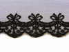 Koronka 9cm tiulowa czarna