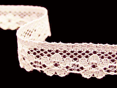 Koronka 1,2cm stabilna jasny róż