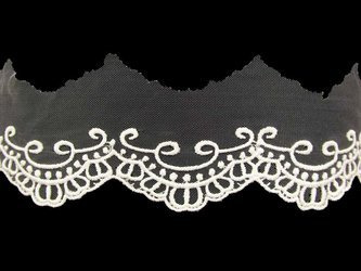 Koronka 8cm tiulowa biała
