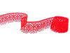 Koronka 5,7cm bawełniana żywo-czerwona