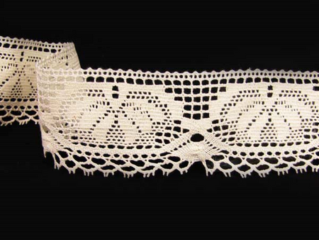 Koronka 6,8cm bawełniana naturalna