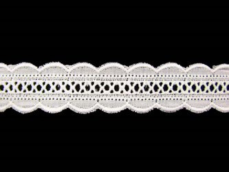 Wstawka 2,2cm haft angielski biała