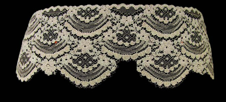 Koronka 9cm elastyczna popiel