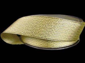 Wstążka 25mm lurex złota