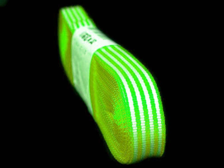 Wstążka 8mm acetat PASY zielony groszek