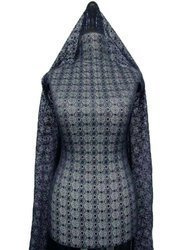 Koronka elastyczna granat