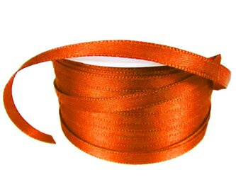 Wstążka 5mm atłas rdza ciemna