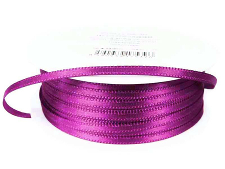 Wstążka 3mm atłas purpura